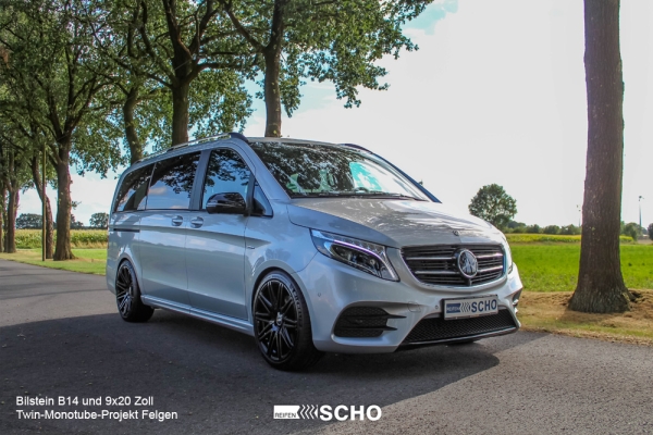 9x20 ET47/40 Twin Monotube Projekt Alufelge schwarz für Mercedes Vito 447